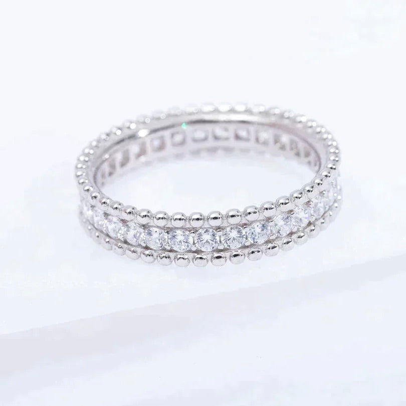 Lumi® PERLEE DIAMANT SILBERRING