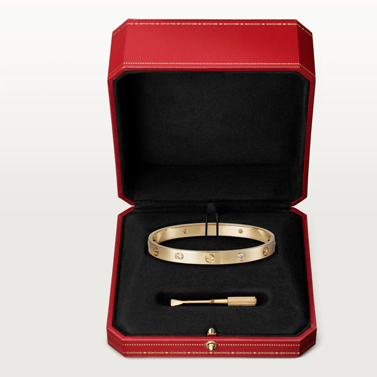 ¡®Lumi¡¯LOVE BRACELET 6.1MM 4 DIAMONDS