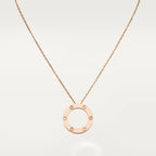 Lumi® LOVE-Halskette, 16 mm, 3 Diamanten