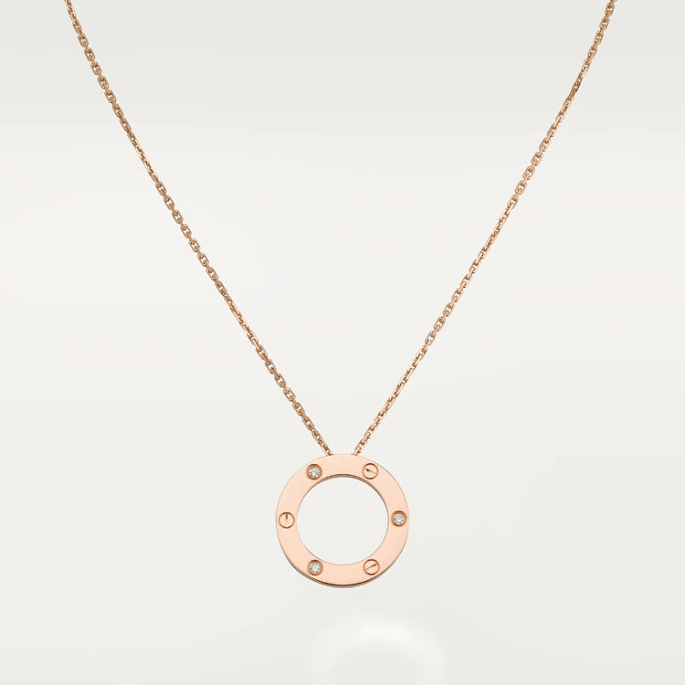 ¡®Lumi¡¯LOVE NECKLACE 16MM 3 DIAMONDS