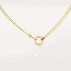 Lumi® LOVE-Halskette, 16 mm, 2 Diamanten