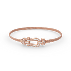Lumi® FORCE Kleines Hufeisen-Diamantketten-Seilarmband