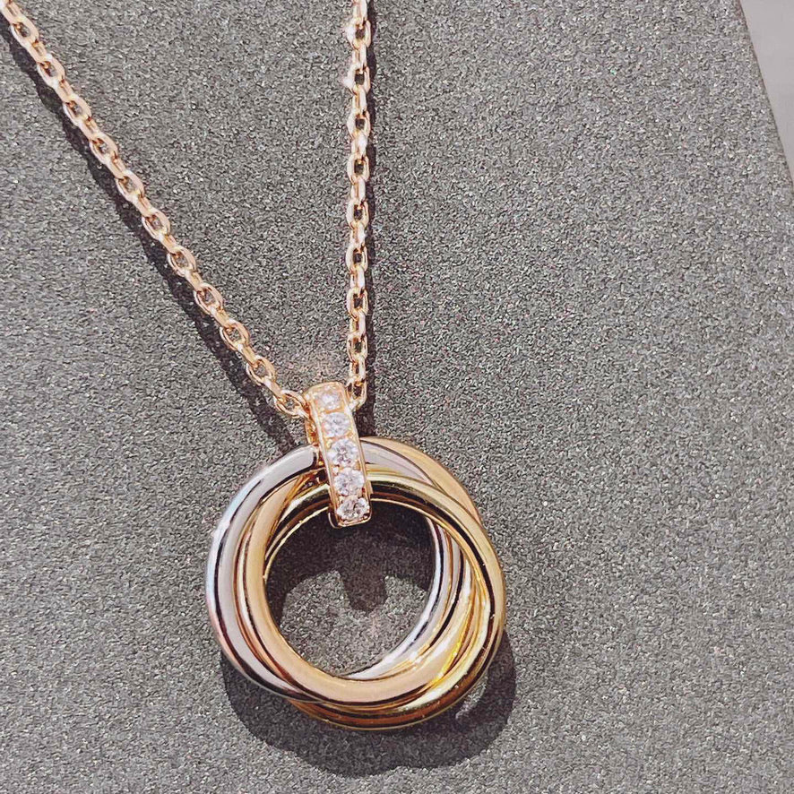 Lumi® TRINITY-HALSKETTE GOLD DIAMANTEN