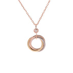 ¡®Lumi¡¯TRINITY SILBER GOLD ROSA GOLD KETTE