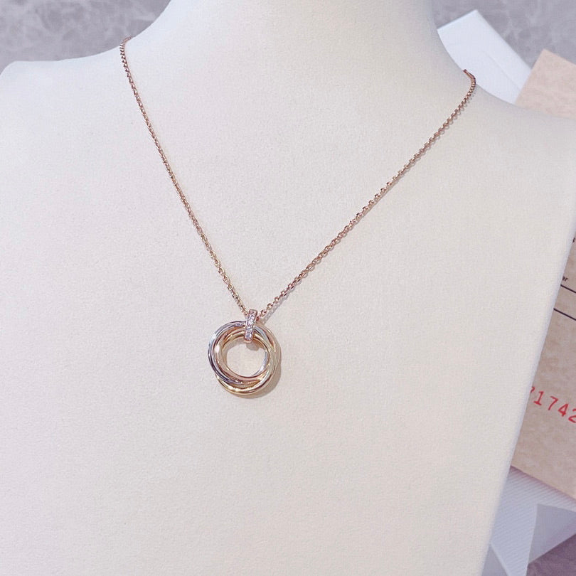 Lumi® TRINITY-HALSKETTE GOLD DIAMANTEN
