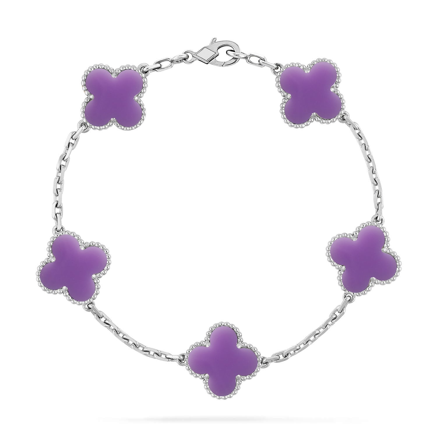 [Lumi]New CLOVER 5 MOTIF LIGHT PURPLE BRACELET COLLECTION
