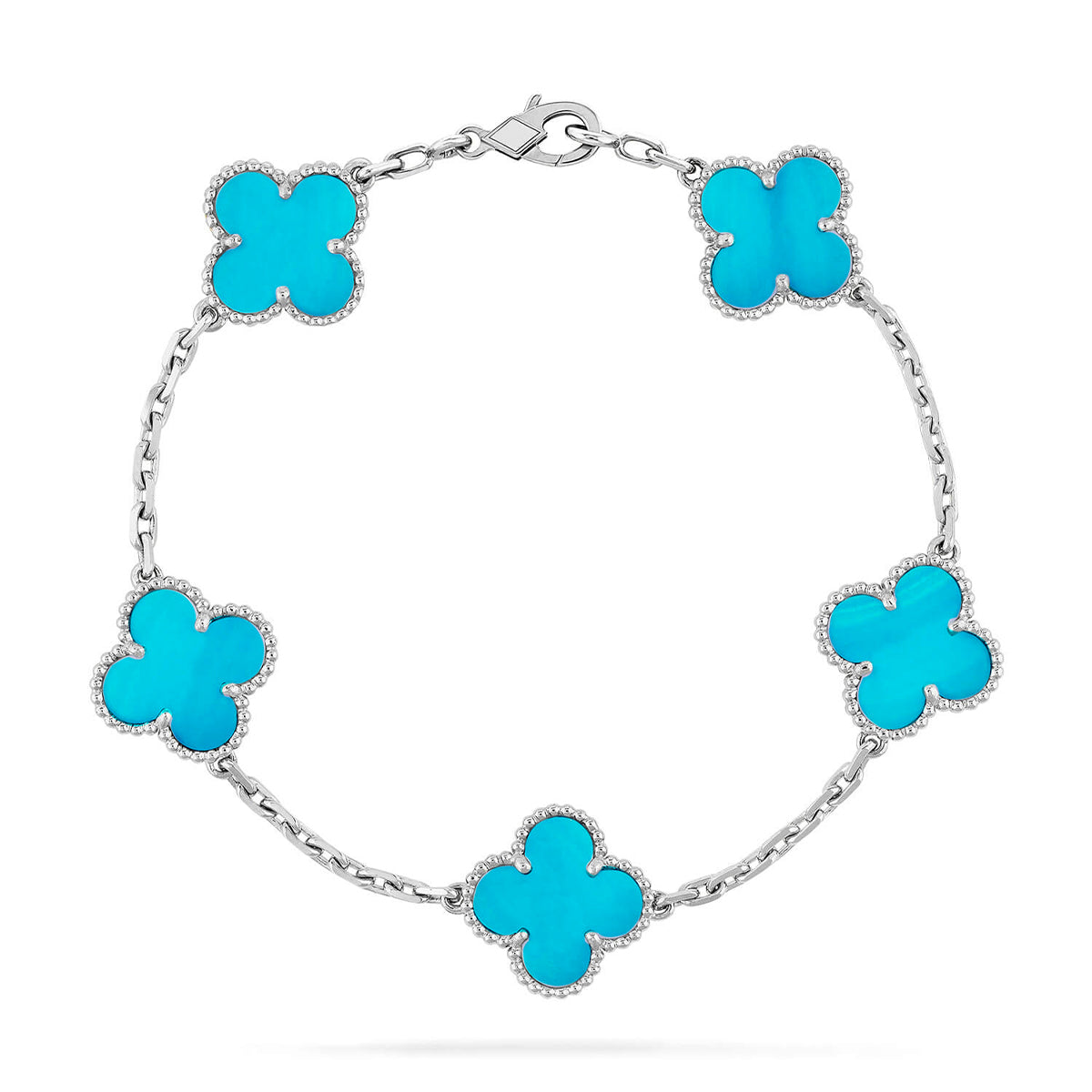 [Lumi]New  CLOVER 5 MOTIF TURQUOISE BRACELET COLLECTION