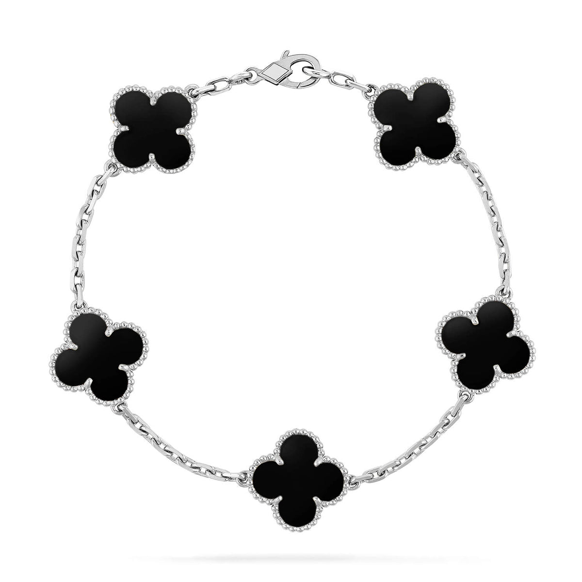 [Lumi]New  CLOVER 5 MOTIF ONYXS BRACELET COLLECTION