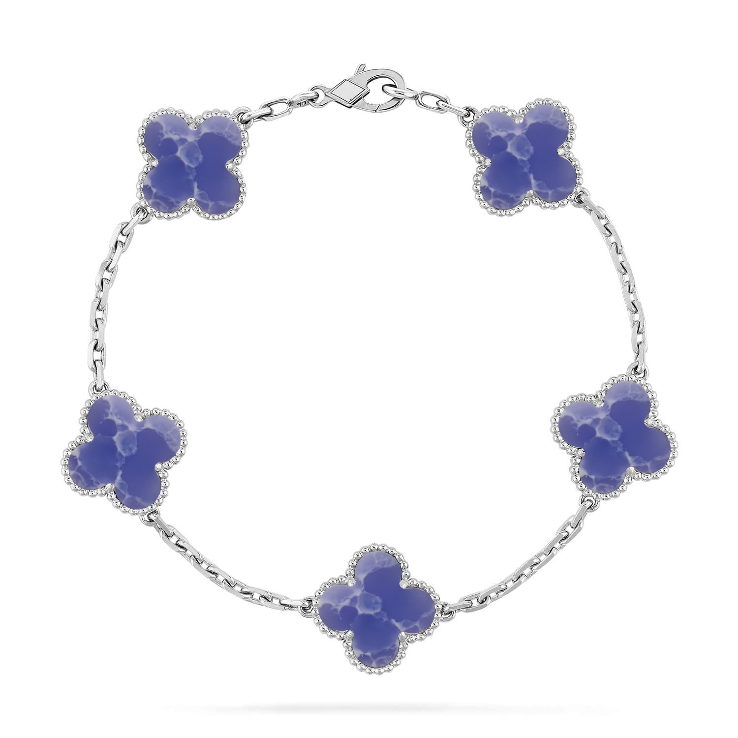 [Lumi jewelry]CLOVER 5 MOTIF BLUE VEINS BRACELET COLLECTION