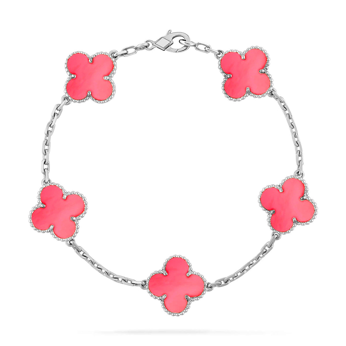 [Lumi jewelry] CLOVER 5 MOTIFS  PINK MOP BRACELET COLLECTION
