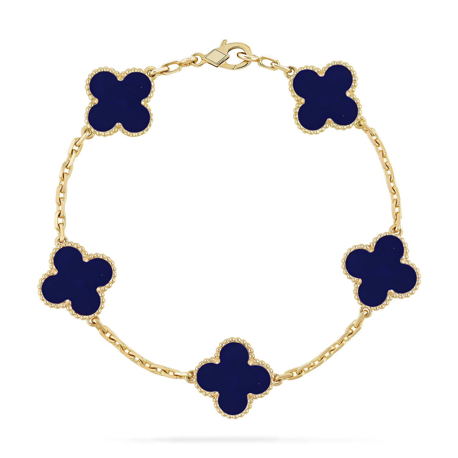 [Lumi jewelry]CLOVER 5 MOTIF LAPIS LAZULI BRACELET COLLECTION