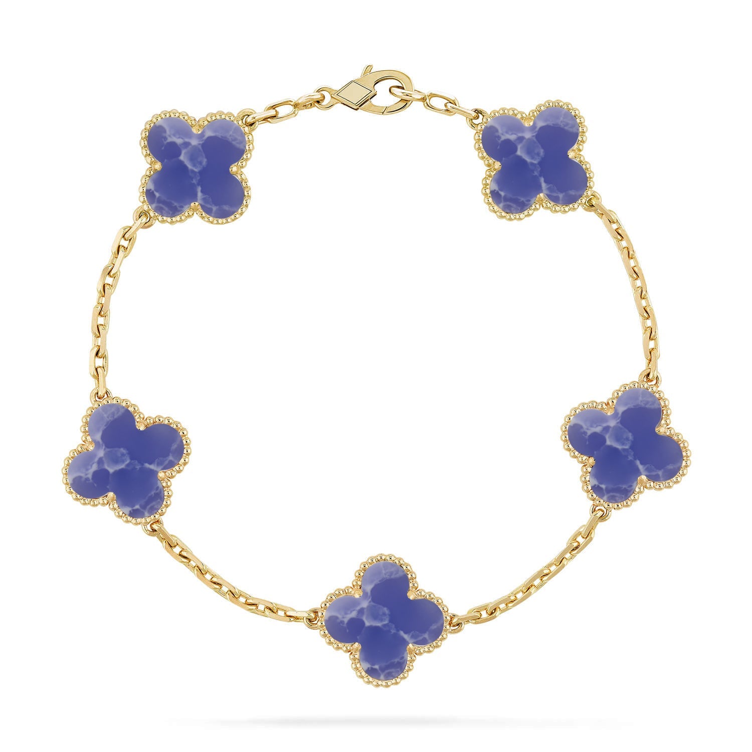 [Lumi jewelry]CLOVER 5 MOTIF BLUE VEINS BRACELET COLLECTION