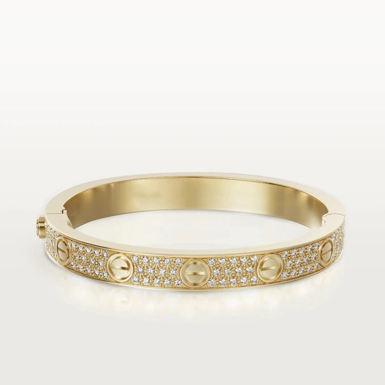 Lumi's LOVE Armband, 6,1 mm, diamantbesetzt 