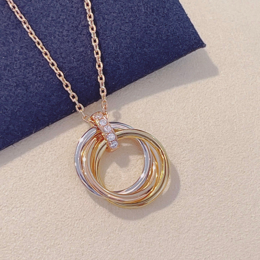 Lumi® TRINITY-HALSKETTE GOLD DIAMANTEN