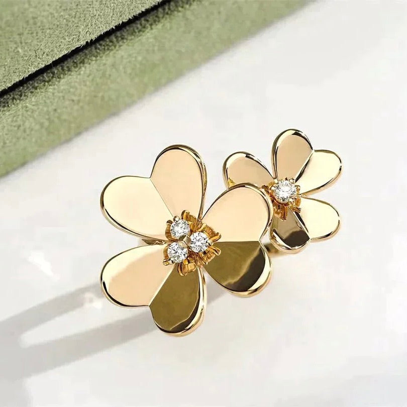 LumiClover Comos Gold-Diamantring