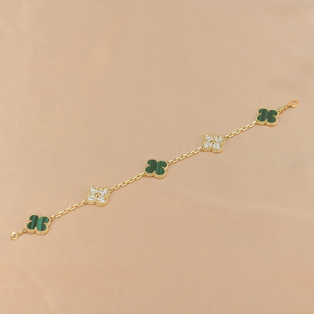 [Lumi] Neue Armbandkollektion „Clover 5 Motiv Malachit“