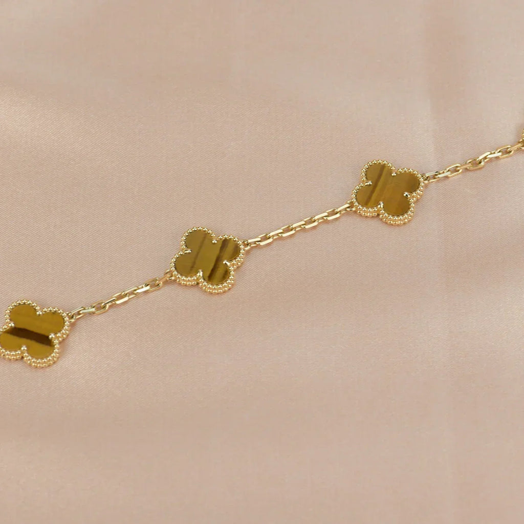 [Lumi] Neue CLOVER 5 MOTIFS TIGER EYE ARMBAND-KOLLEKTION