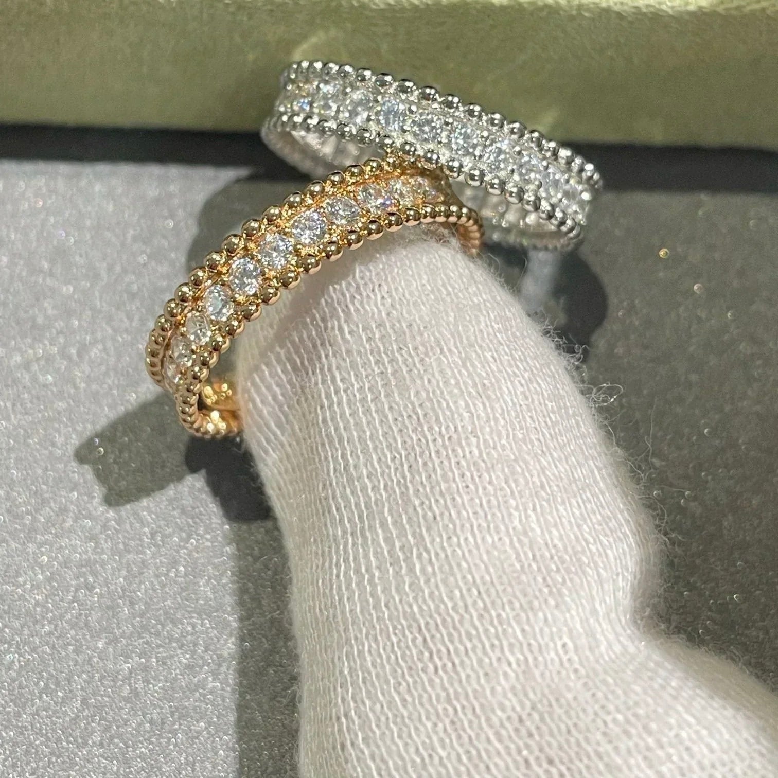 Lumi® PERLEE DIAMANT SILBERRING
