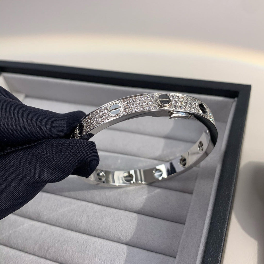 Lumi's LOVE Armband, 6,1 mm, diamantbesetzte Keramik