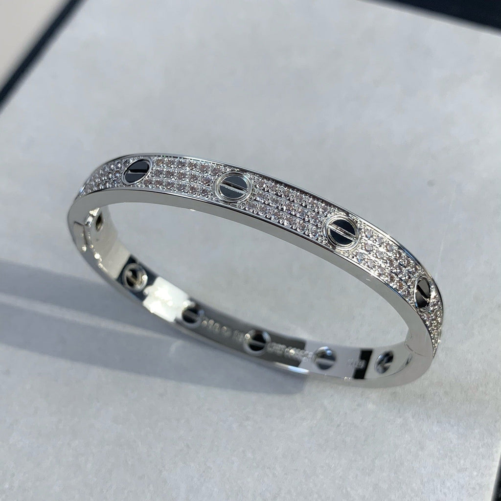 Lumi's LOVE Armband, 6,1 mm, diamantbesetzte Keramik