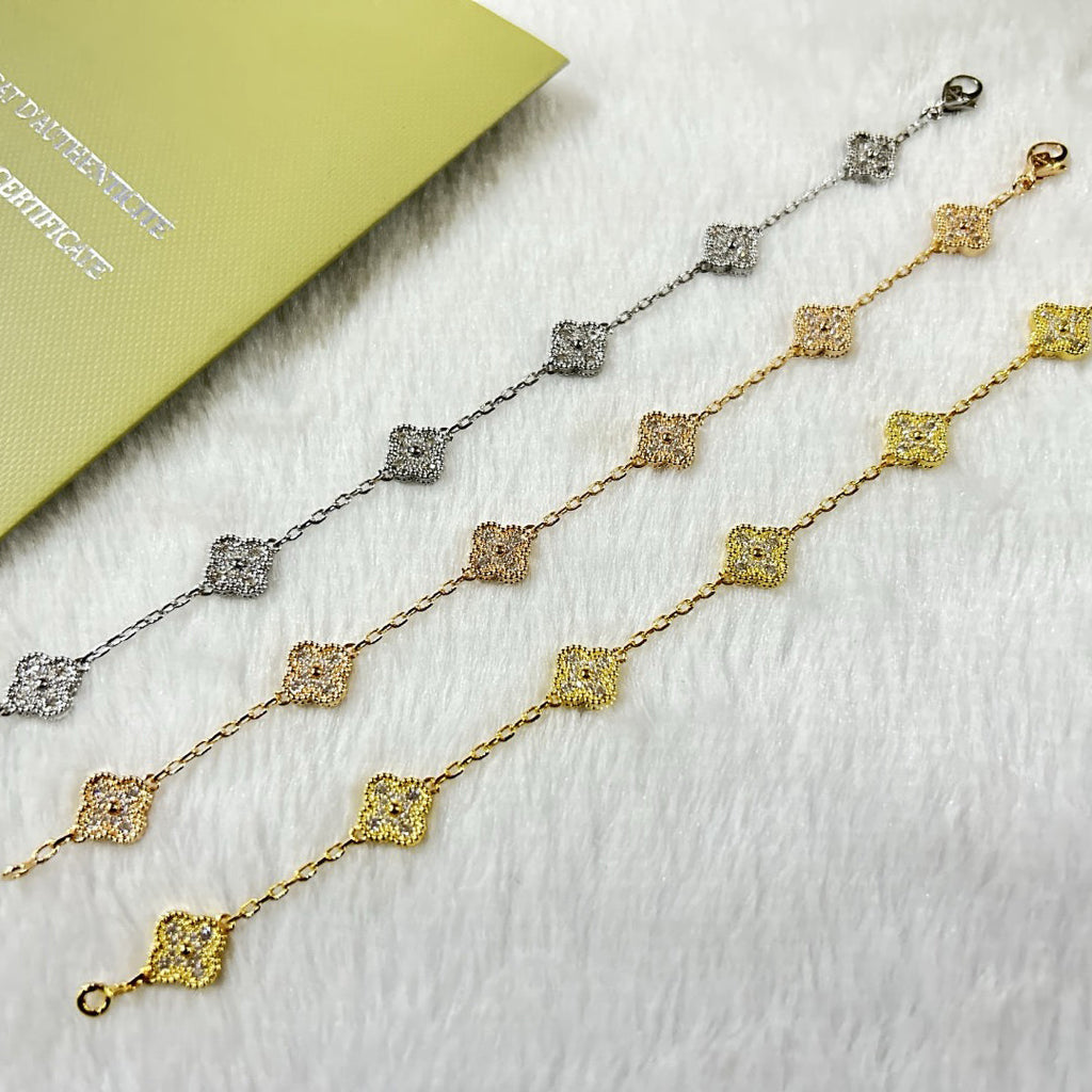 [Lumi]Neues CLOVER 6 MOTIF DIAMOND ARMBAND