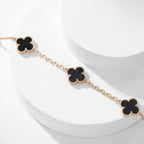 Lumi® Kleeblatt-Halskette mit 10 Motiven aus Onyx