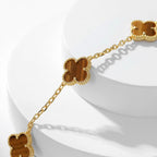 Lumi® CLOVER 10 MOTIFS TIGER EYE NECKLACE