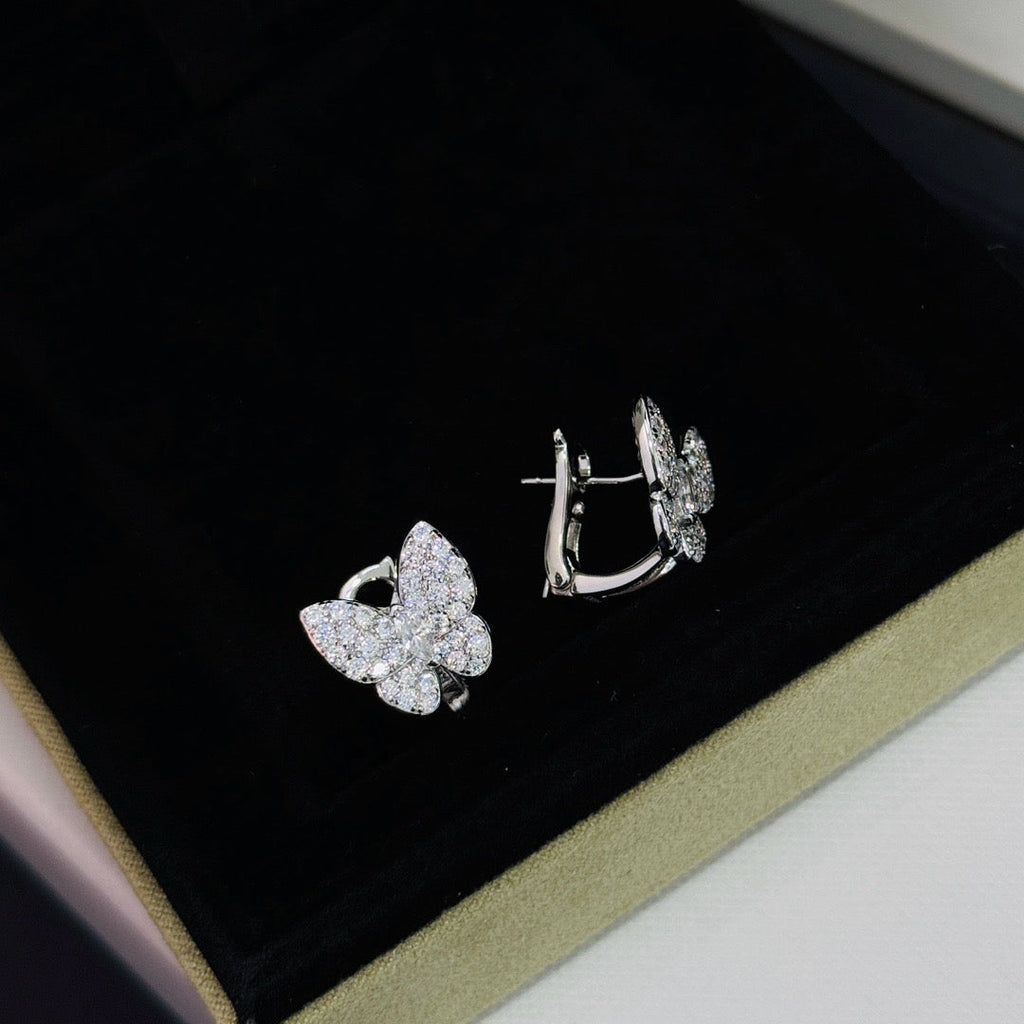 Lumi® Schmetterlings-Ohrringe komplett mit Diamanten