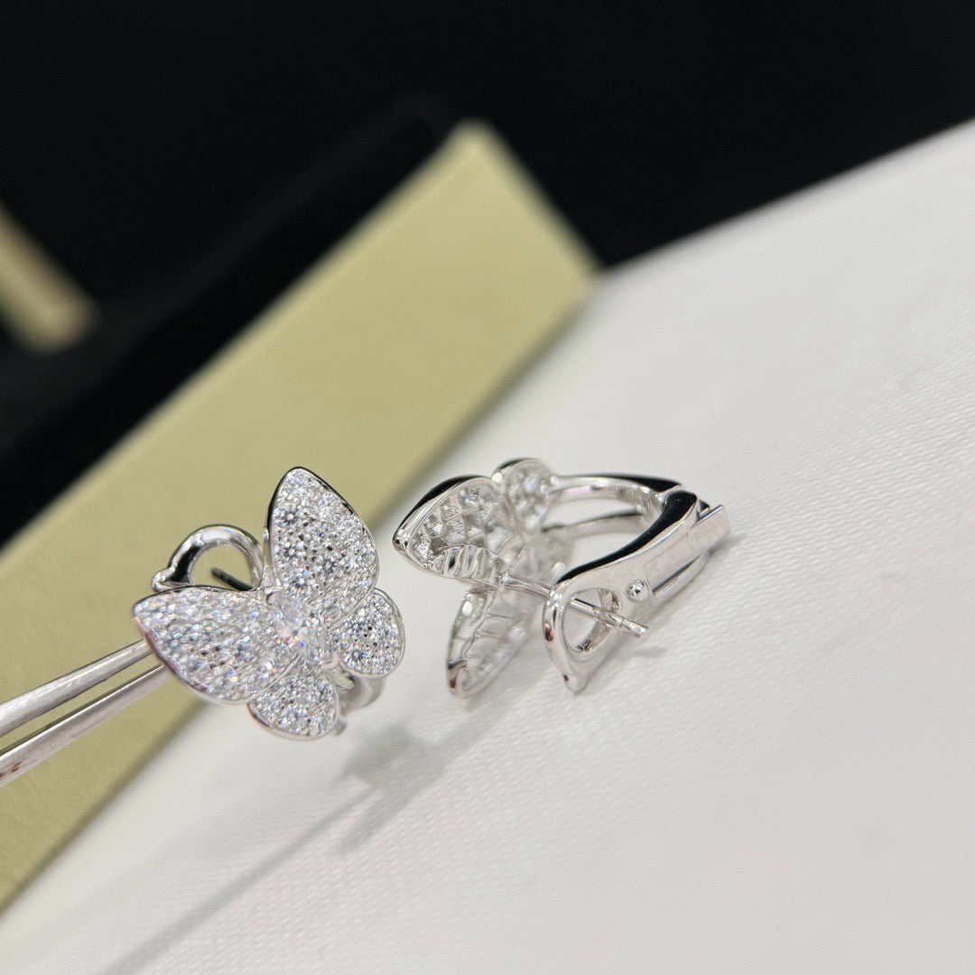 Lumi® Schmetterlings-Ohrringe komplett mit Diamanten
