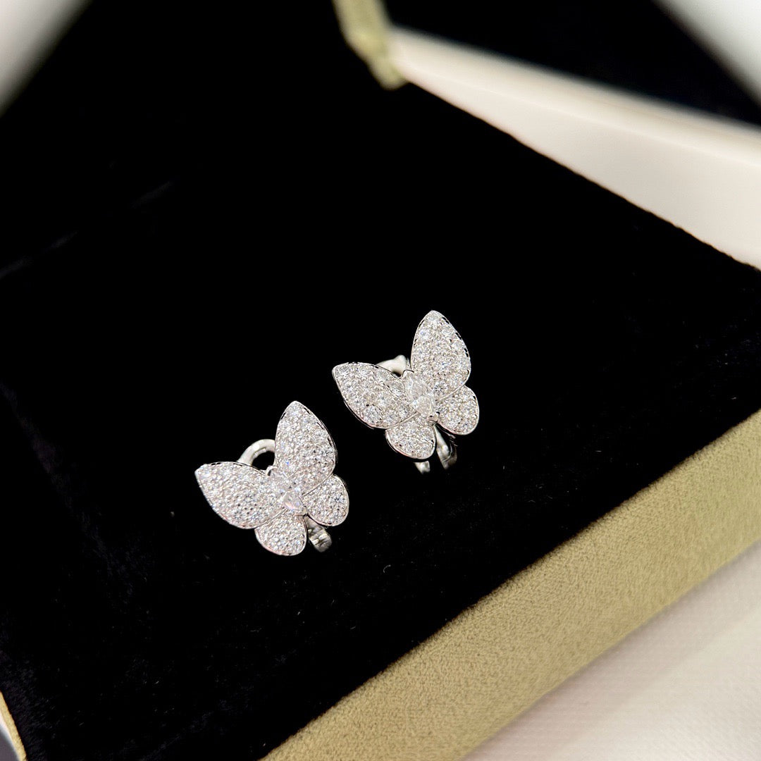 Lumi® Schmetterlings-Ohrringe komplett mit Diamanten