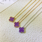 Lumi® CLOVER 15MM LILA VIOLETT HALSKETTE