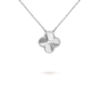 Lumi® CLOVER 15MM LASER-HALSKETTE SILBER
