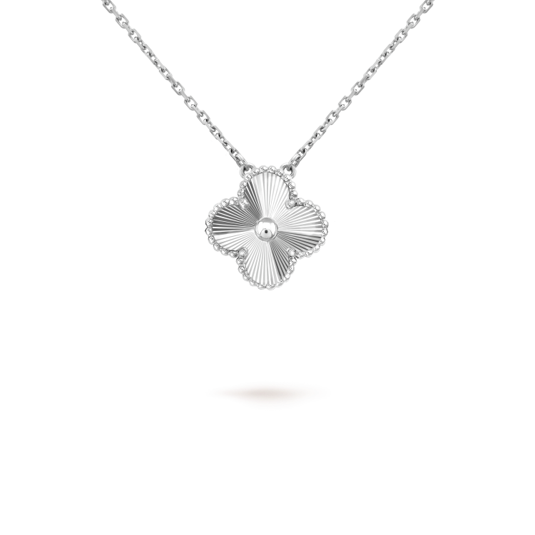 Lumi® CLOVER 15MM LASER-HALSKETTE SILBER