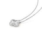 Lumi® CLOVER 15MM LASER-HALSKETTE SILBER