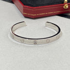 Lumi® LOVE Armband 6,1 mm 1 Diamant Offene Manschette 