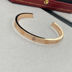 Lumi® LOVE Armband 6,1 mm 1 Diamant Offene Manschette 