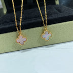 Lumi® CLOVER 15MM ROSA PERLBLUMEN-HALSKETTE