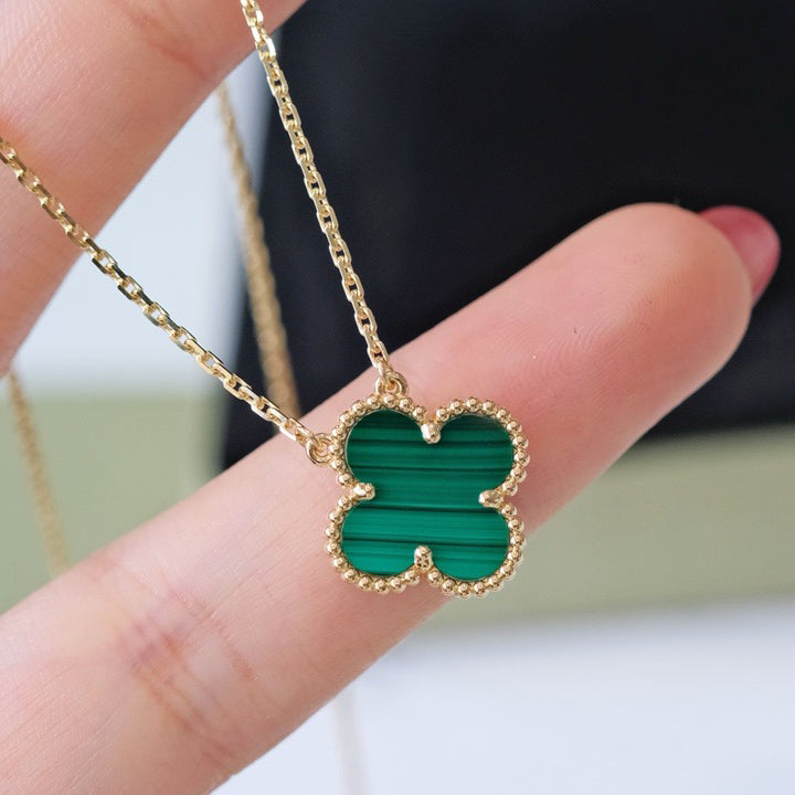 Lumi® CLOVER 15MM MALACHIT EINZELNE BLÜTEN-KETTE