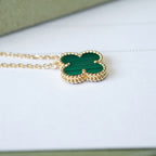 Lumi® CLOVER 15MM MALACHIT EINZELNE BLÜTEN-KETTE