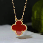 Lumi® CLOVER 15MM CARNELIAN EINZELBLÜTEN-KETTE