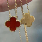 Lumi® CLOVER 15MM CARNELIAN EINZELBLÜTEN-KETTE