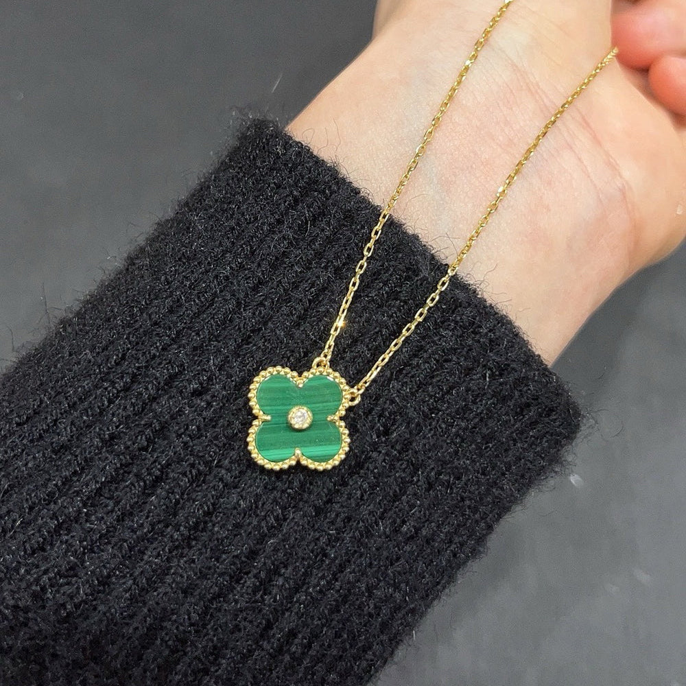 Lumi® CLOVER 15MM DIAMANT-TÜRKIS-KETTE