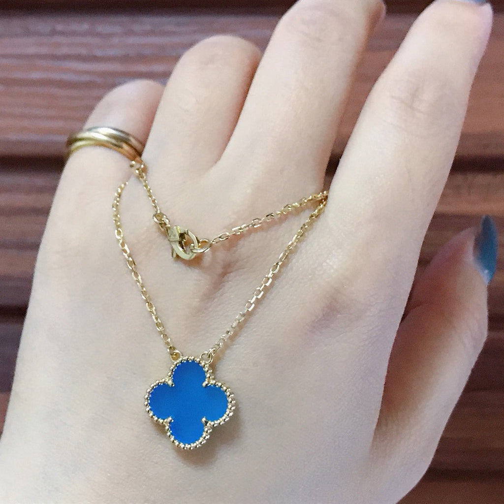 Lumi® CLOVER 15MM BLAUE ACHAT-KETTE