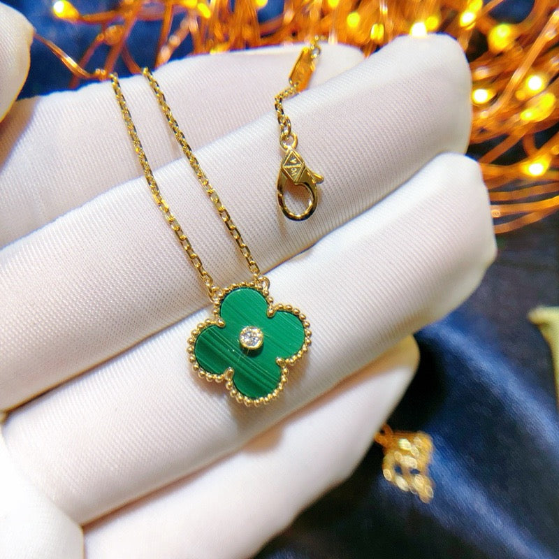 Lumi® CLOVER 15MM DIAMANT-TÜRKIS-KETTE