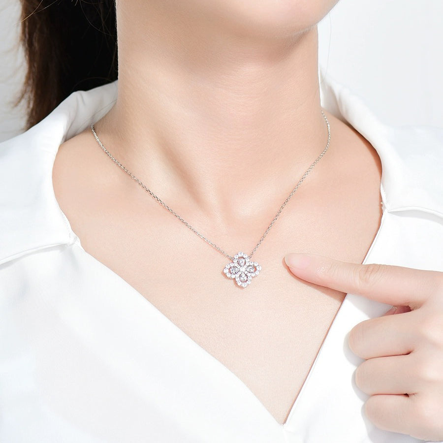 ¡®Lumi¡¯LOOP-HALSKETTE MIT VOLLSTÄNDIGEM DIAMANTMOTIV, 16 MM, MEHRERE FARBEN