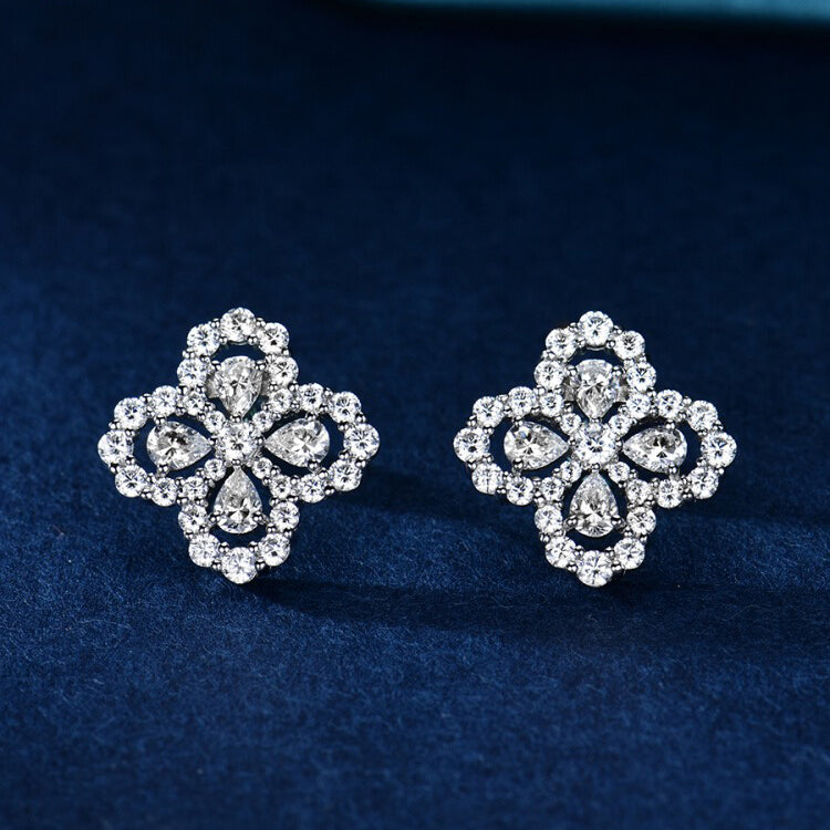 Lumi® Loop-Ohrringe mit Vollmotiv-Diamant, 16 mm