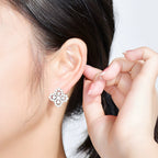 Lumi® Loop-Ohrringe mit Vollmotiv-Diamant, 16 mm