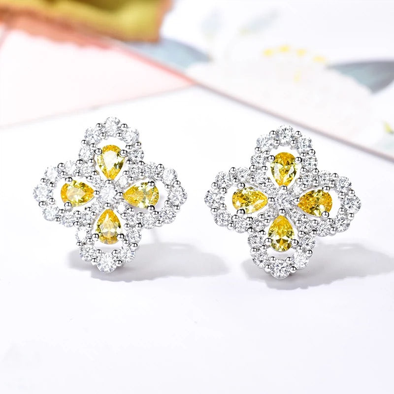 Lumi® Loop-Ohrringe mit Vollmotiv-Diamant, 16 mm