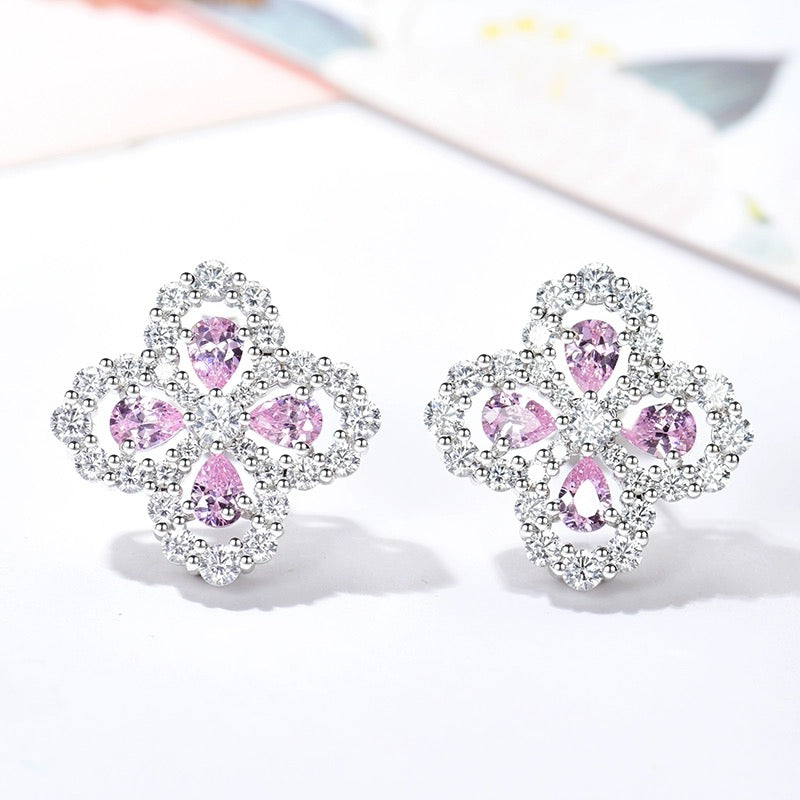 Lumi® Loop-Ohrringe mit Vollmotiv-Diamant, 16 mm