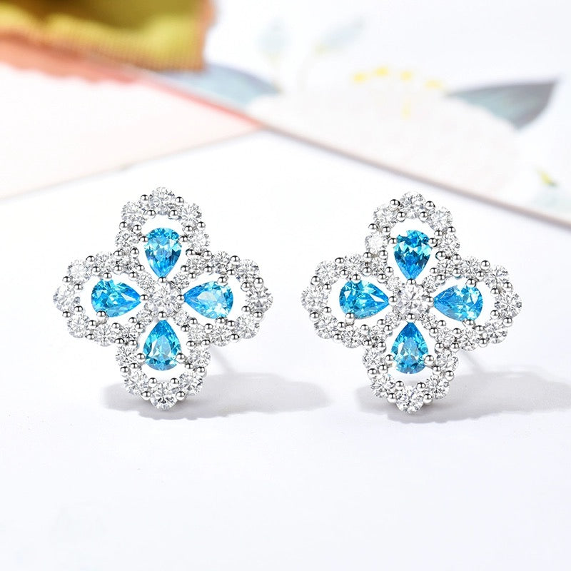 Lumi® Loop-Ohrringe mit Vollmotiv-Diamant, 16 mm